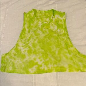 Lululemon neon green tank size 4